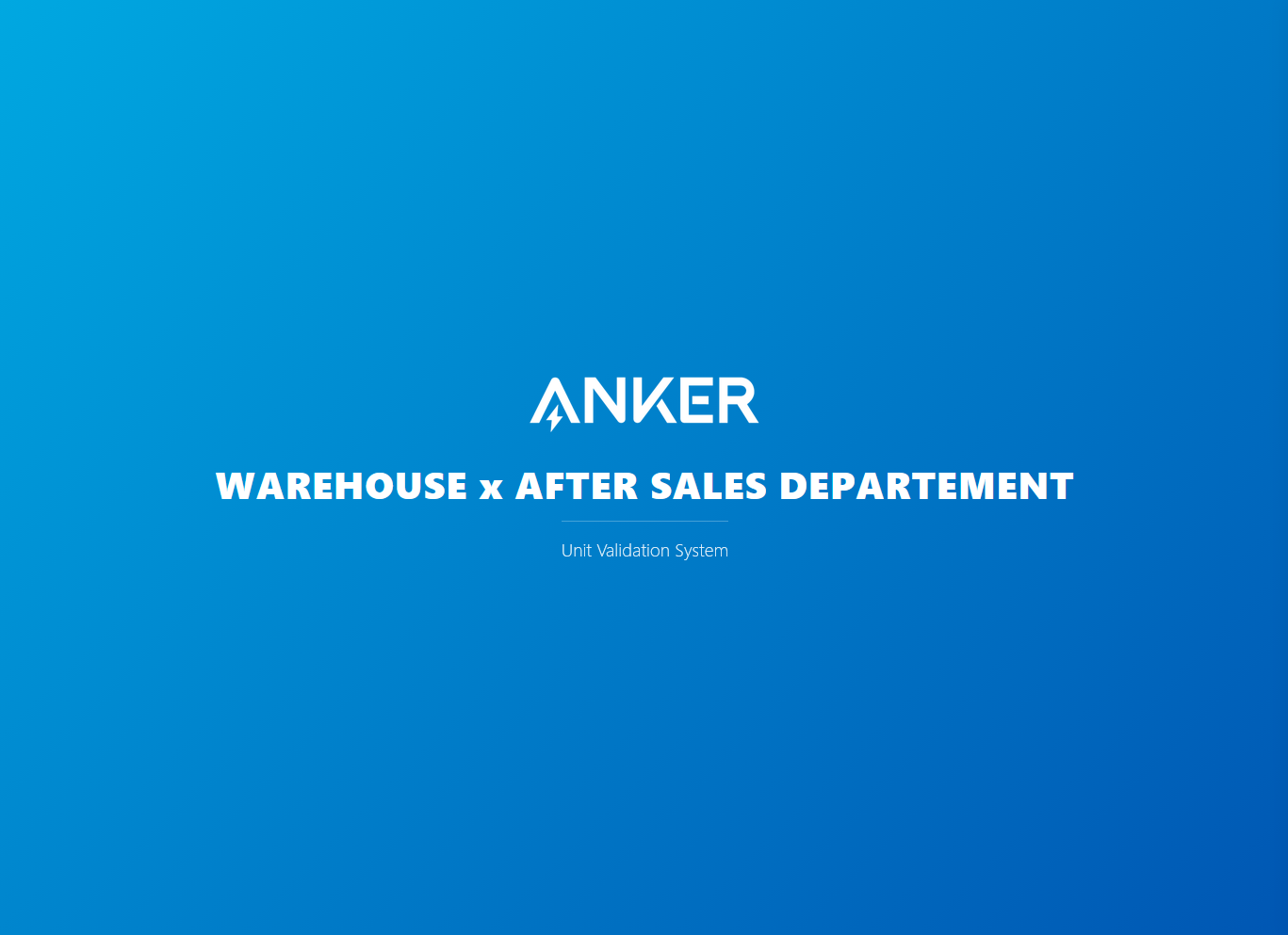 Unit Validation System